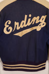 Estimated late 1940s-50s US Army pilot's personal stadium jacket, used, Erding Air Force Base.