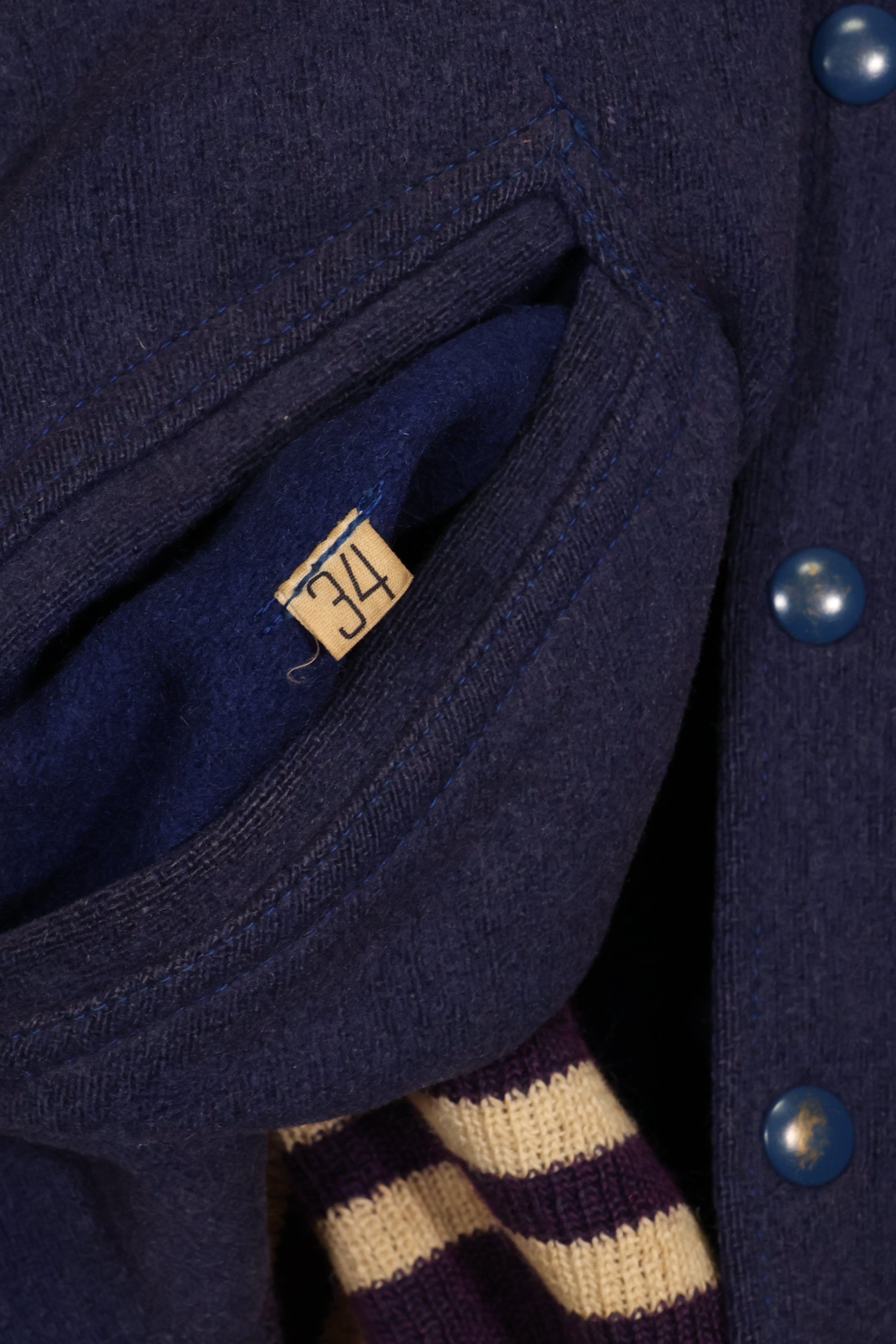 Estimated late 1940s-50s US Army pilot's personal stadium jacket, used, Erding Air Force Base.