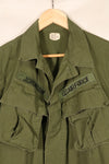1969 Contract, S-L, Taylor Markings, 4th Model Jungle Fatigue Jacket, USAF, Short-Sleeve Custom, Used