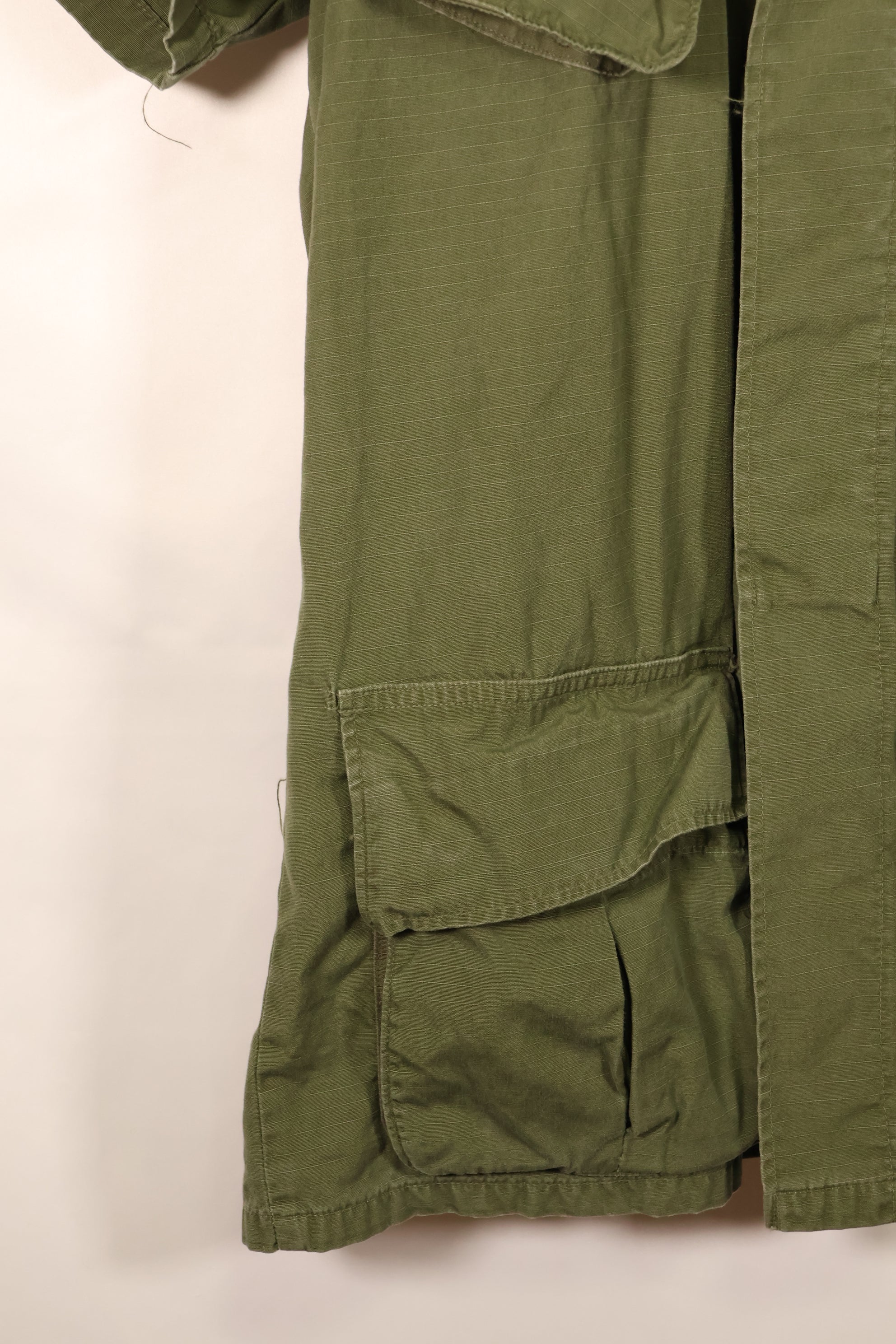 1969 Contract, S-L, Taylor Markings, 4th Model Jungle Fatigue Jacket, USAF, Short-Sleeve Custom, Used