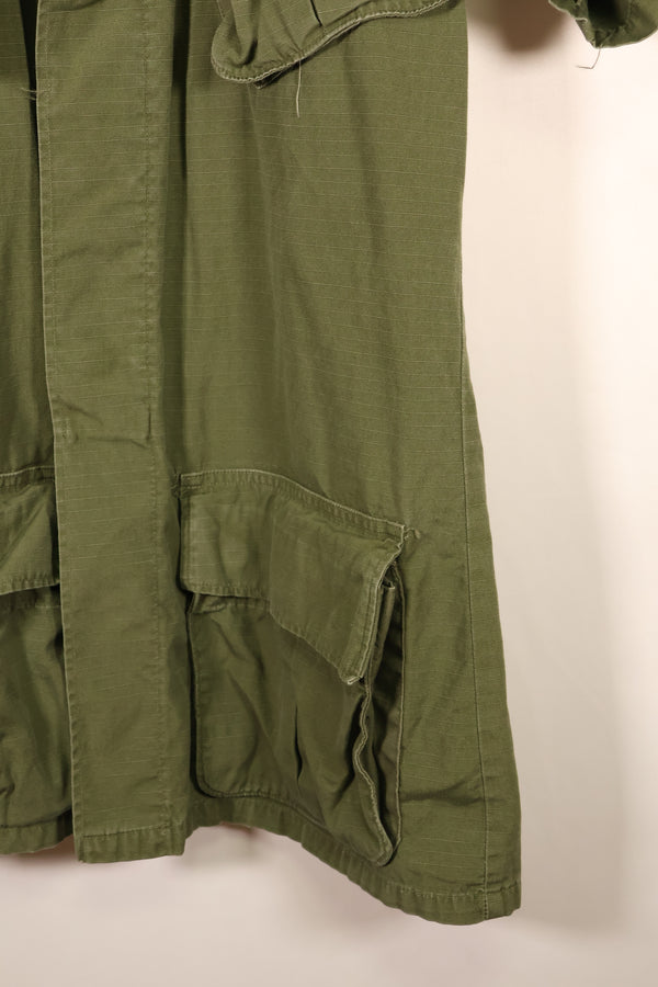 1969 Contract, S-L, Taylor Markings, 4th Model Jungle Fatigue Jacket, USAF, Short-Sleeve Custom, Used