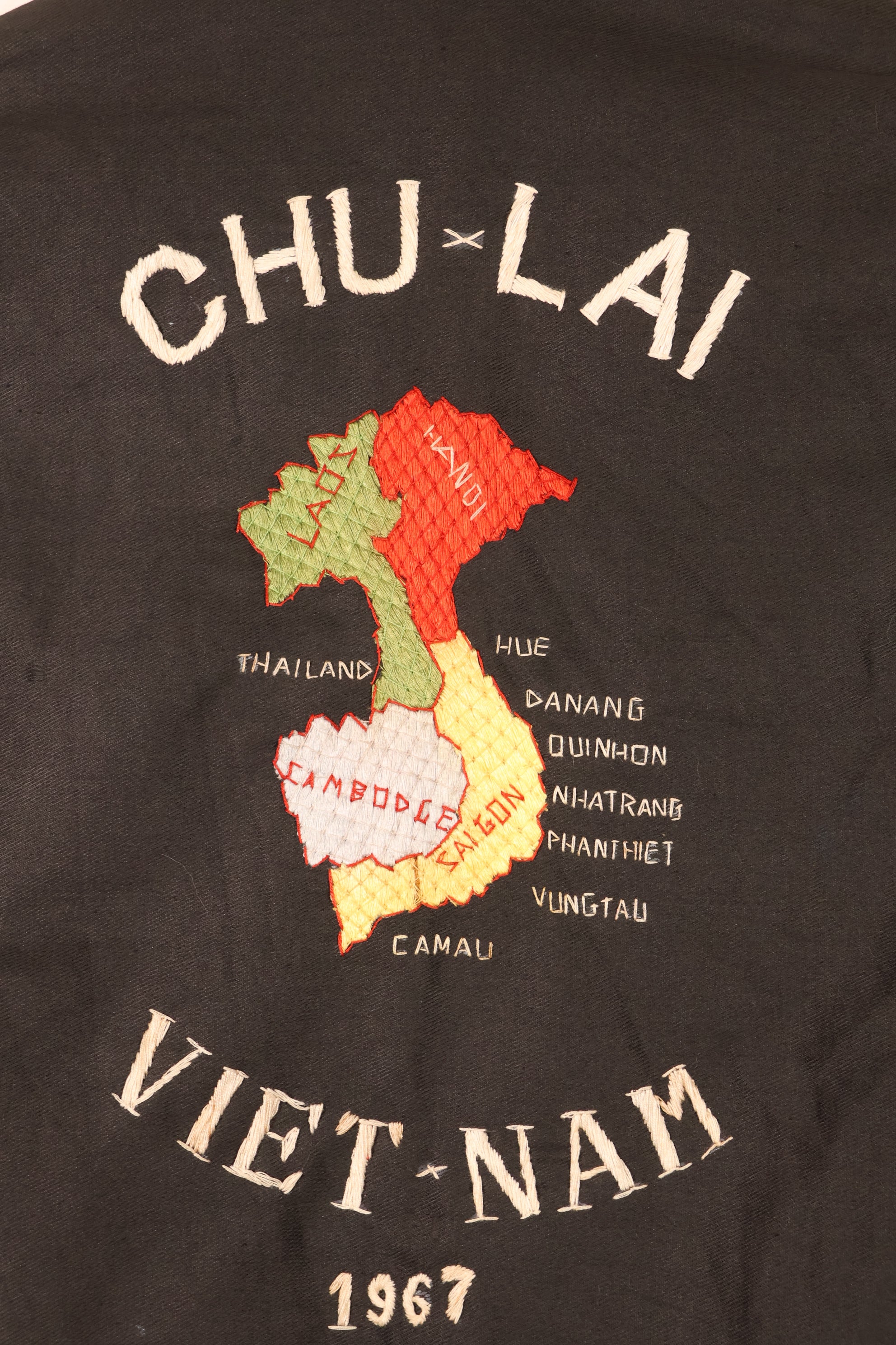 1967, Children kids, Souvenir, Vietnam War, Tour Jacket, CHU-LAI, Viet Cong, Used