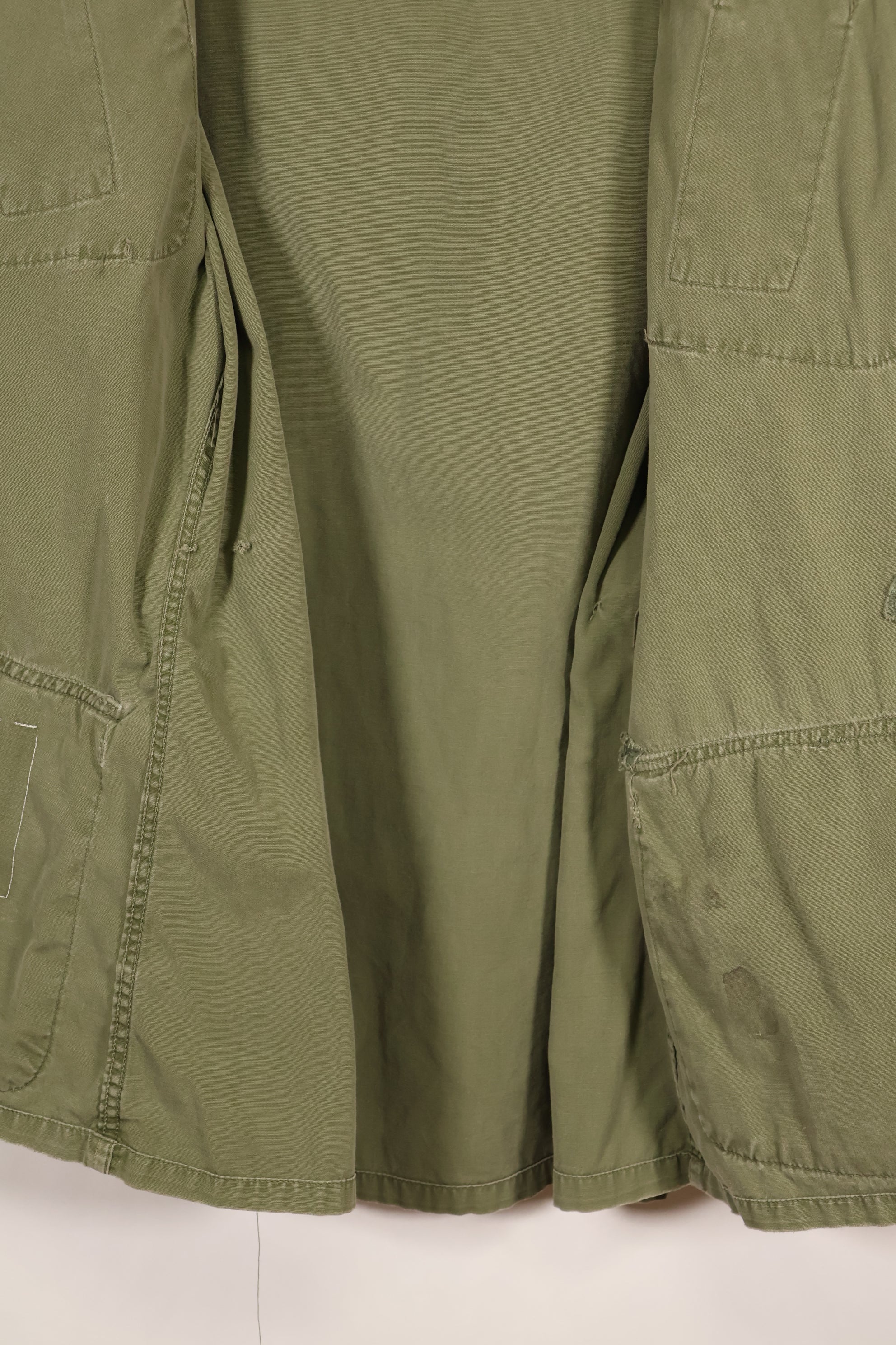 Circa 1965 M-S FEC Contract Made in Japan 2nd Model Jungle Fatigue Jacket Short Sleeve Custom Used