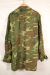 1966-67 Contract M-R ERDL Early Print Jungle Fatigue Jacket Used