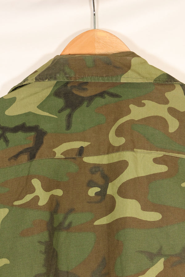 1966-67 Contract M-R ERDL Early Print Jungle Fatigue Jacket Used