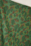 Real 1944 USMC frogskin camouflage rubberized rain poncho, good condition, used.