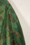 Real 1944 USMC frogskin camouflage rubberized rain poncho, good condition, used.