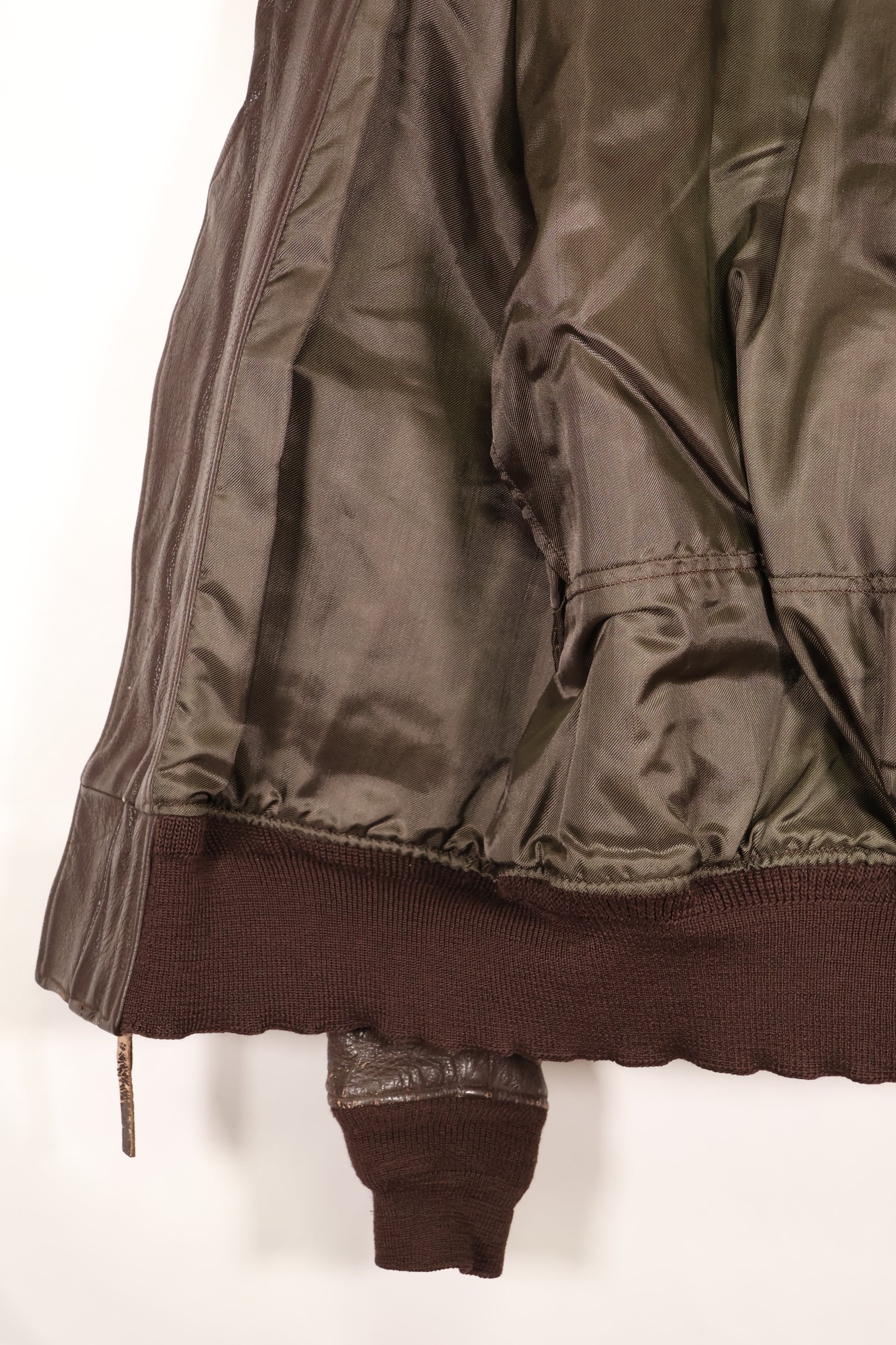 Early 1960s lot size 42 G-1 intermediates zone flight jacket, used.