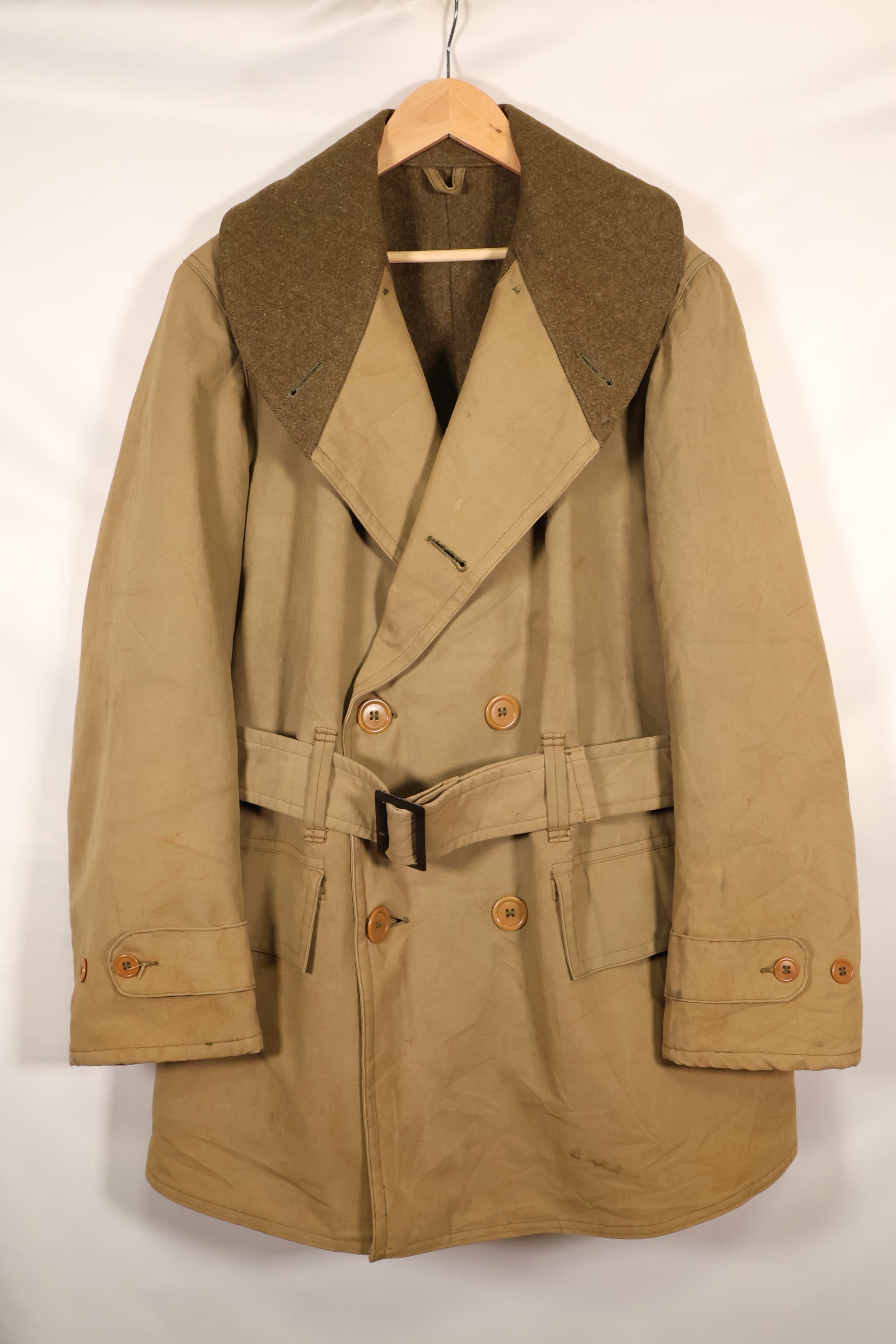 1940's U.S. Army Mackinaw Coat Jeep Coat, used.
