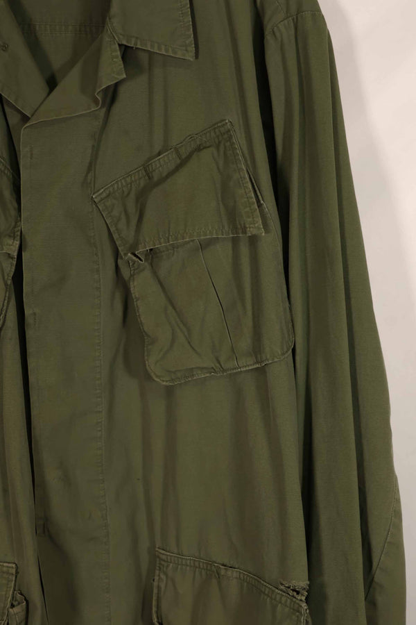 Real 1967 3rd Model Jungle Fatigue Jacket M-R with patch on back, used.