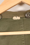 Late 1940's L size US Army M-48 Field Parka with repairs, used movie company costume.