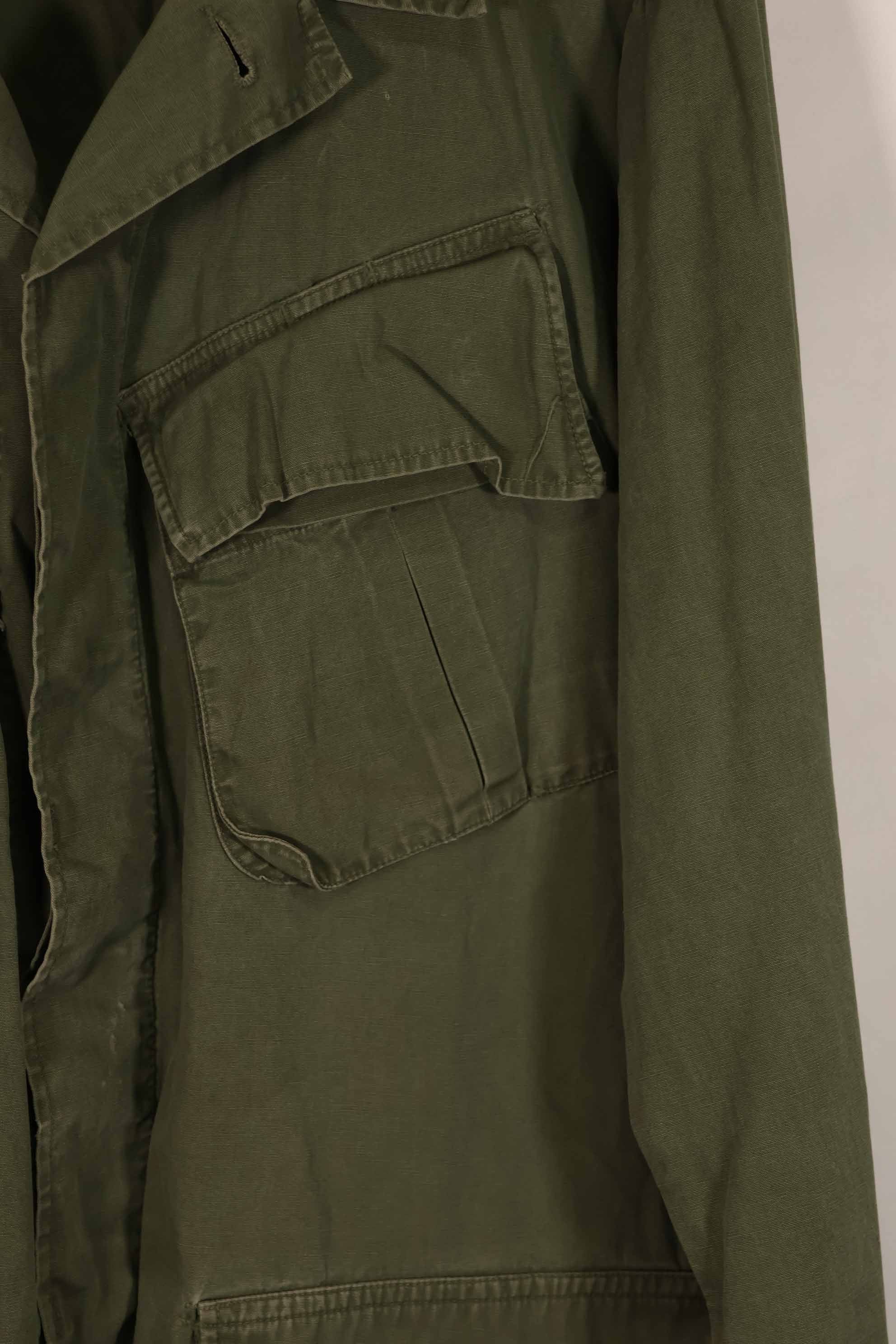 Real 1967 3rd Model Jungle Fatigue Jacket, no size tag, used.