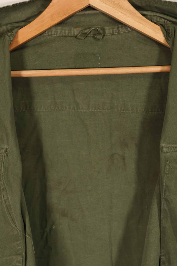 Real 1967 3rd Model Jungle Fatigue Jacket, no size tag, used.