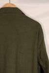 Real early 1960s lot US Army OG-107 utility shirt, used A