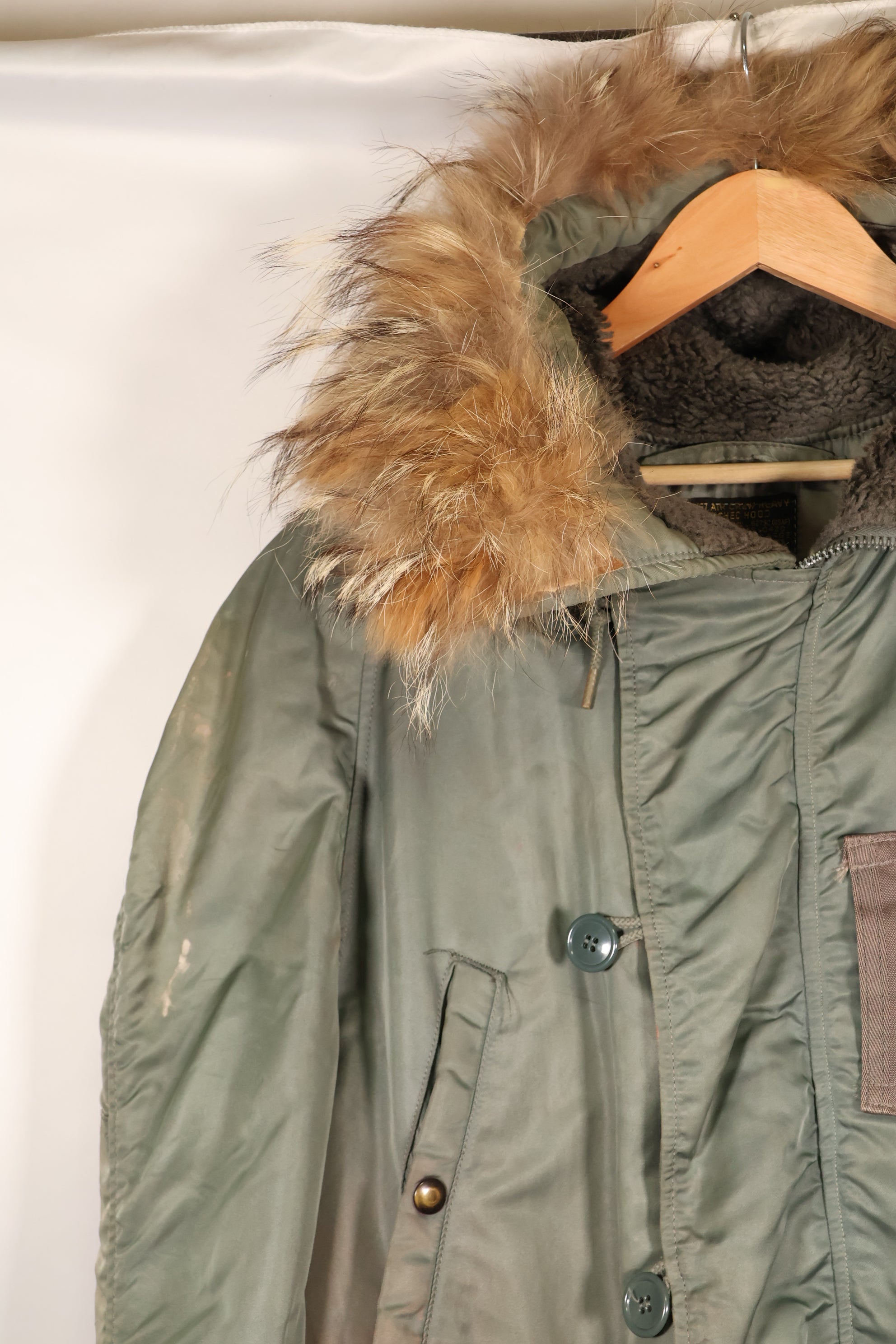 1950's LARGE USAF USAF N3-B Flight Jacket, Used, Stenciled