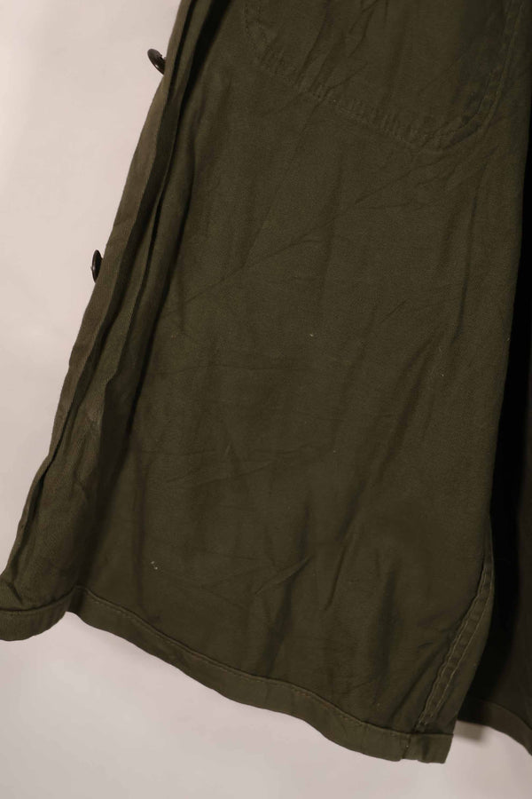 Real early 1960s lot US Army OG-107 utility shirt, used A