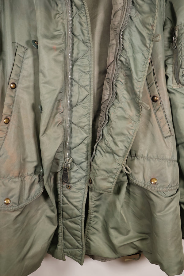 1950's LARGE USAF USAF N3-B Flight Jacket, Used, Stenciled