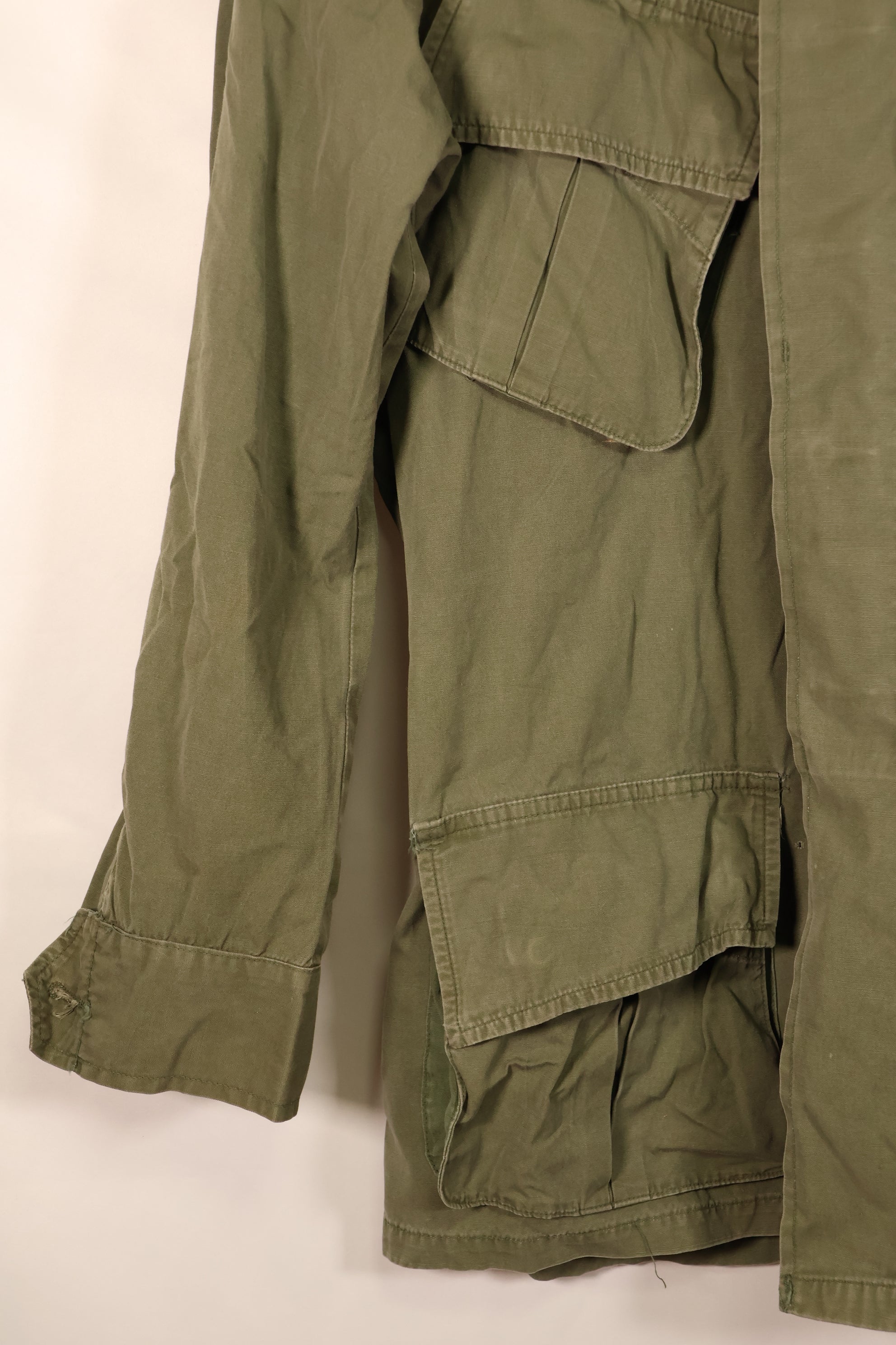 Around 1967; S-R 3rd Model Jungle Fatigue Jacket; Slightly Faded; Used