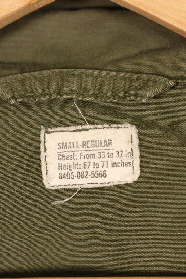 Around 1967; S-R 3rd Model Jungle Fatigue Jacket; Slightly Faded; Used