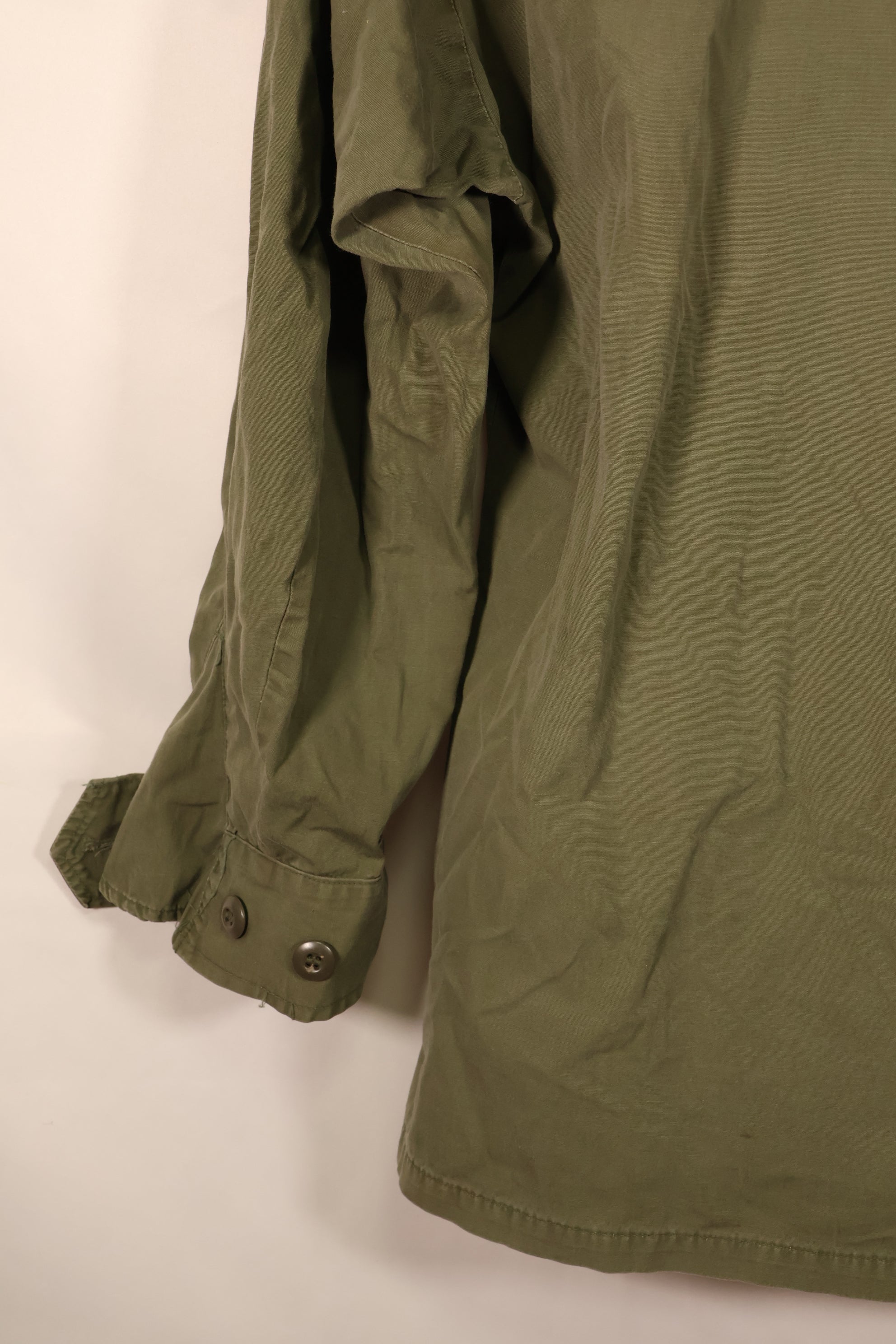Around 1967; S-R 3rd Model Jungle Fatigue Jacket; Slightly Faded; Used