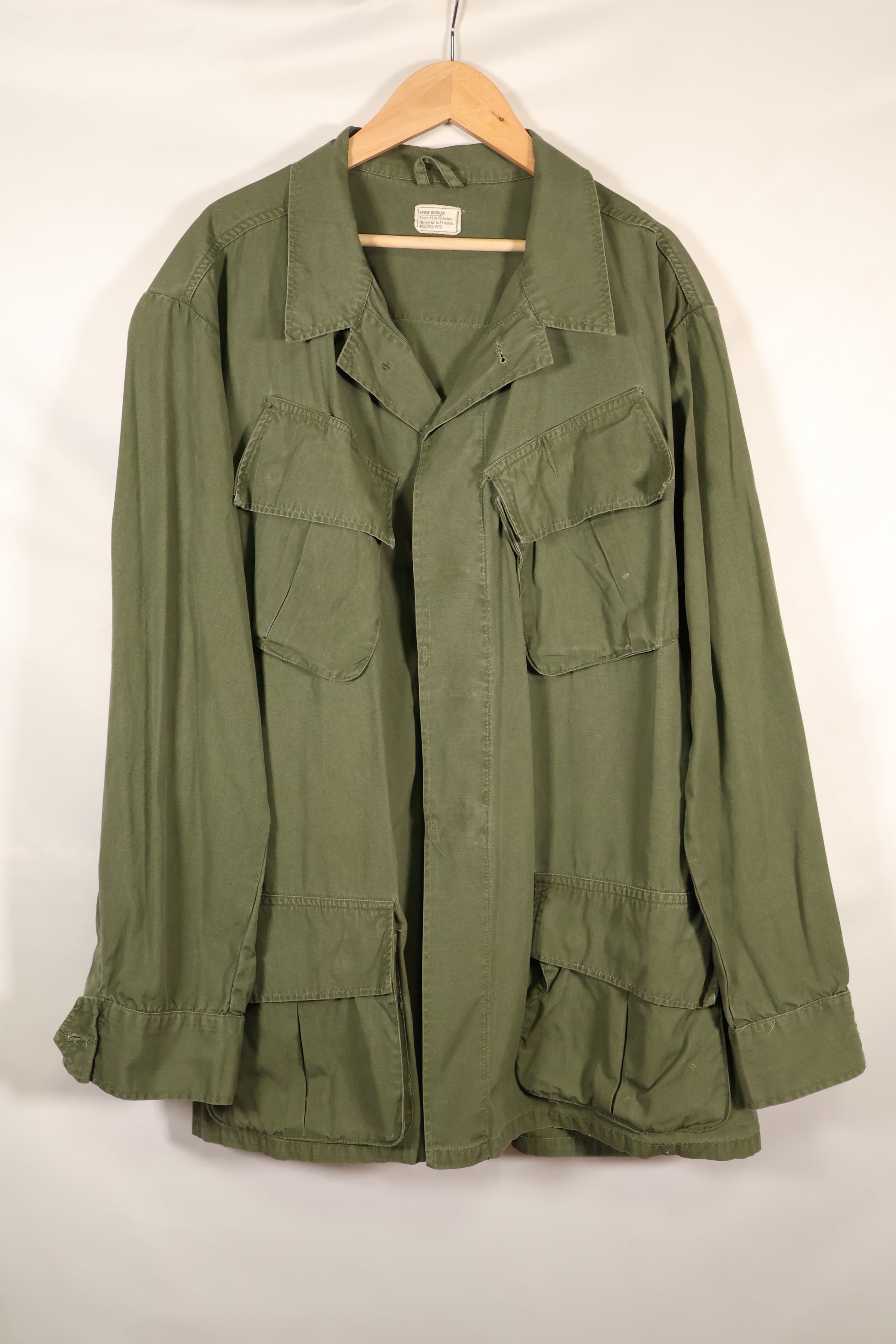 1967 Contract L-R Non Ripstop 3rd Model Jungle Fatigue Jacket Used