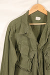 1970 Contract M-S 4th Model Jungle Fatigue Jacket, faded, used.
