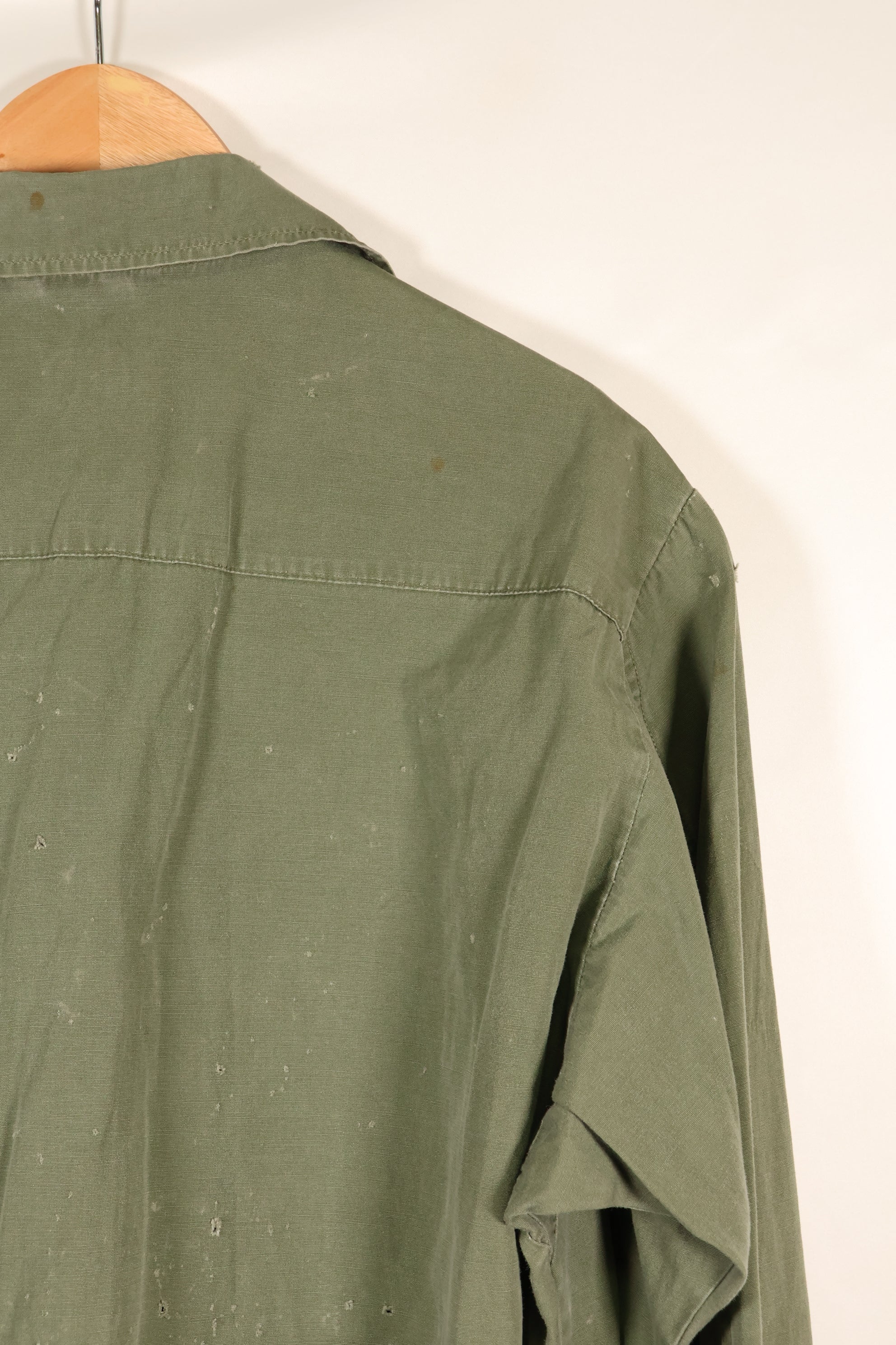 1967 Contract M-S Non Ripstop 3rd Model Jungle Fatigue Jacket with Tape Used