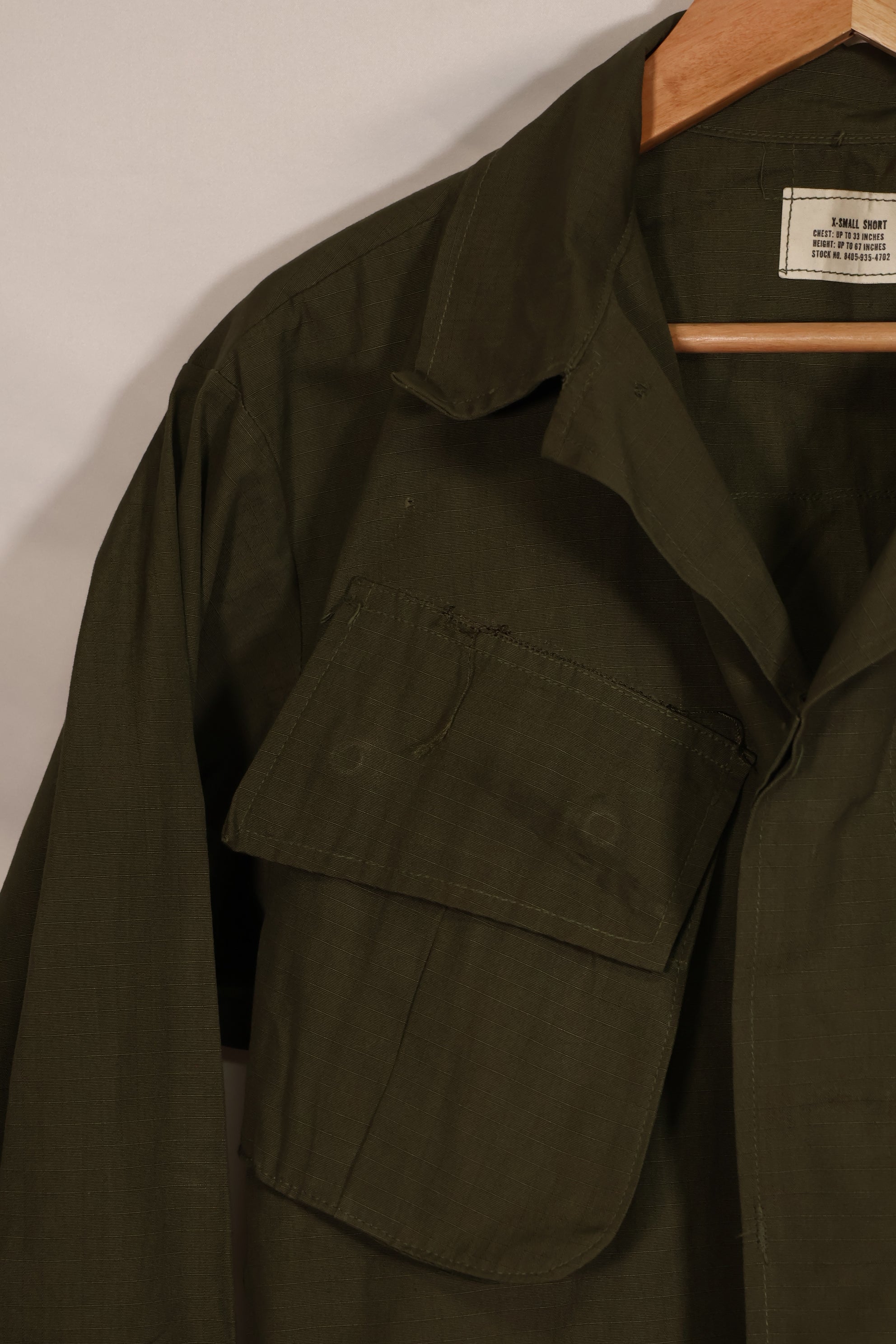 Real unknown year of manufacture  4th Model Jungle Fatigue Jacket X-S-S, good condition, used.