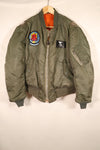 1970 Contract, LARGE, U.S. Air Force (USAF), MA-1 Flight Jacket, Original Patches, Used