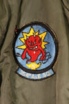 1970 Contract, LARGE, U.S. Air Force (USAF), MA-1 Flight Jacket, Original Patches, Used