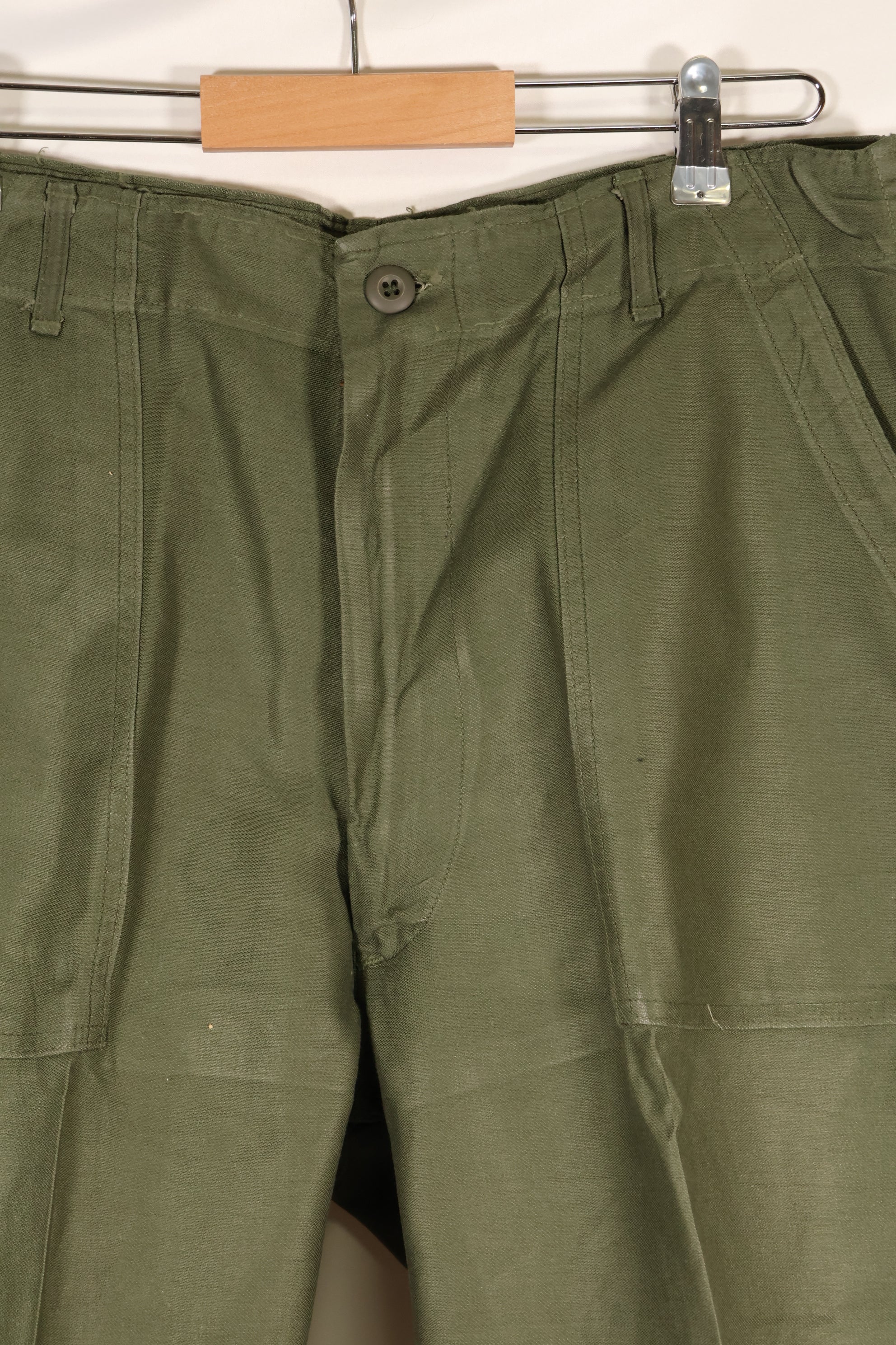 1970s Contract 36 x 31 US Army OG-107 Type III Utility Pants in good used condition