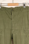 1963 contract, estimated XS 1st Model Jungle Fatigue pants, used with strong signs of use.