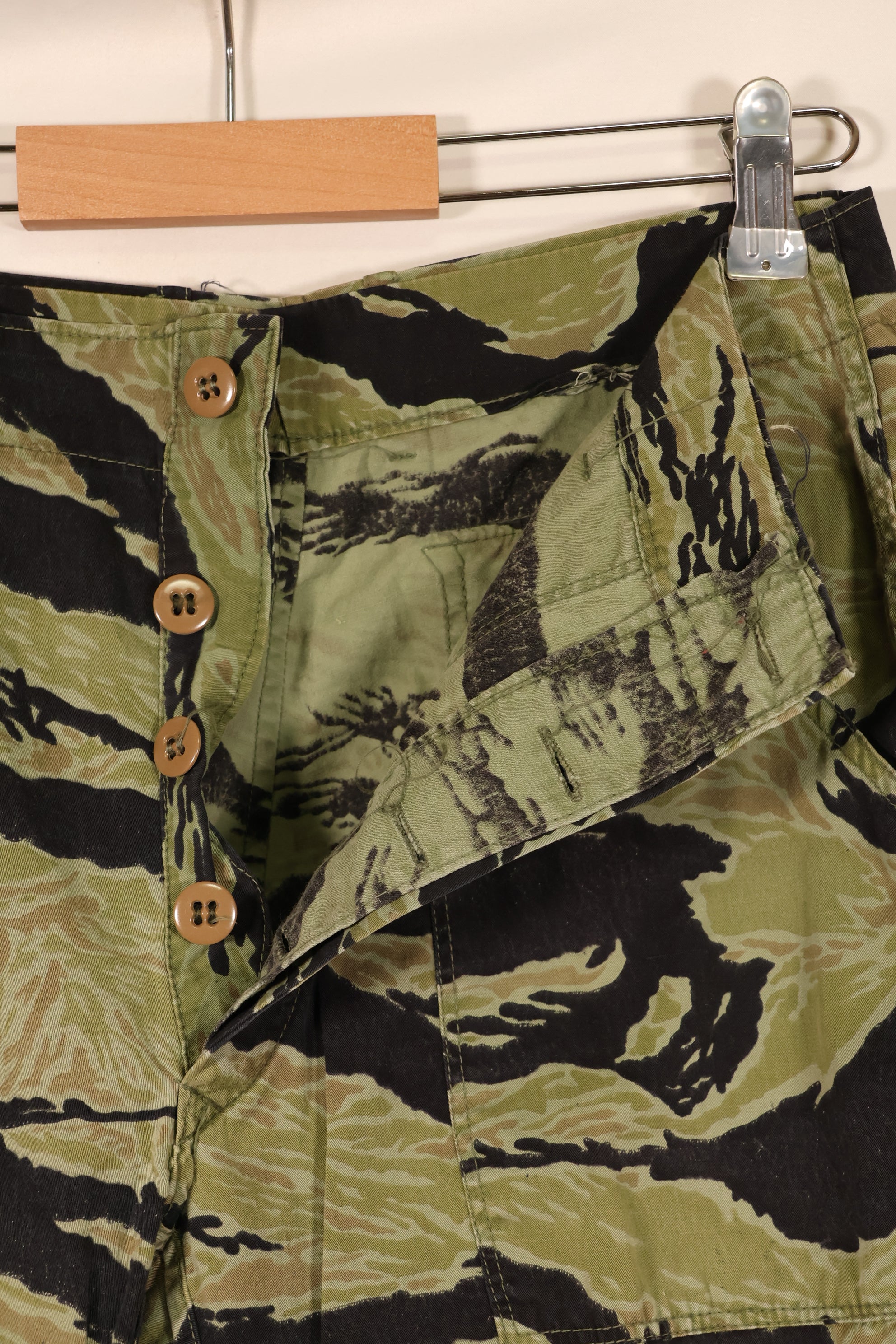 1970, Estimated Size S–M, U.S. Navy Military Advisory Group, Advisor, VNMC 4th Tiger Stripe Set, Used