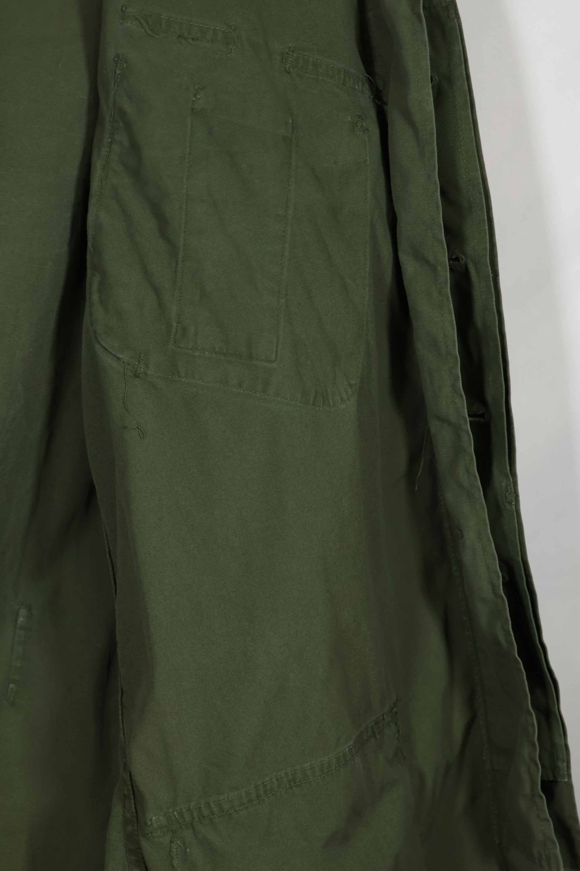 Early 1960s 1st Model Jungle Fatigue Jacket, tags unreadable, used.