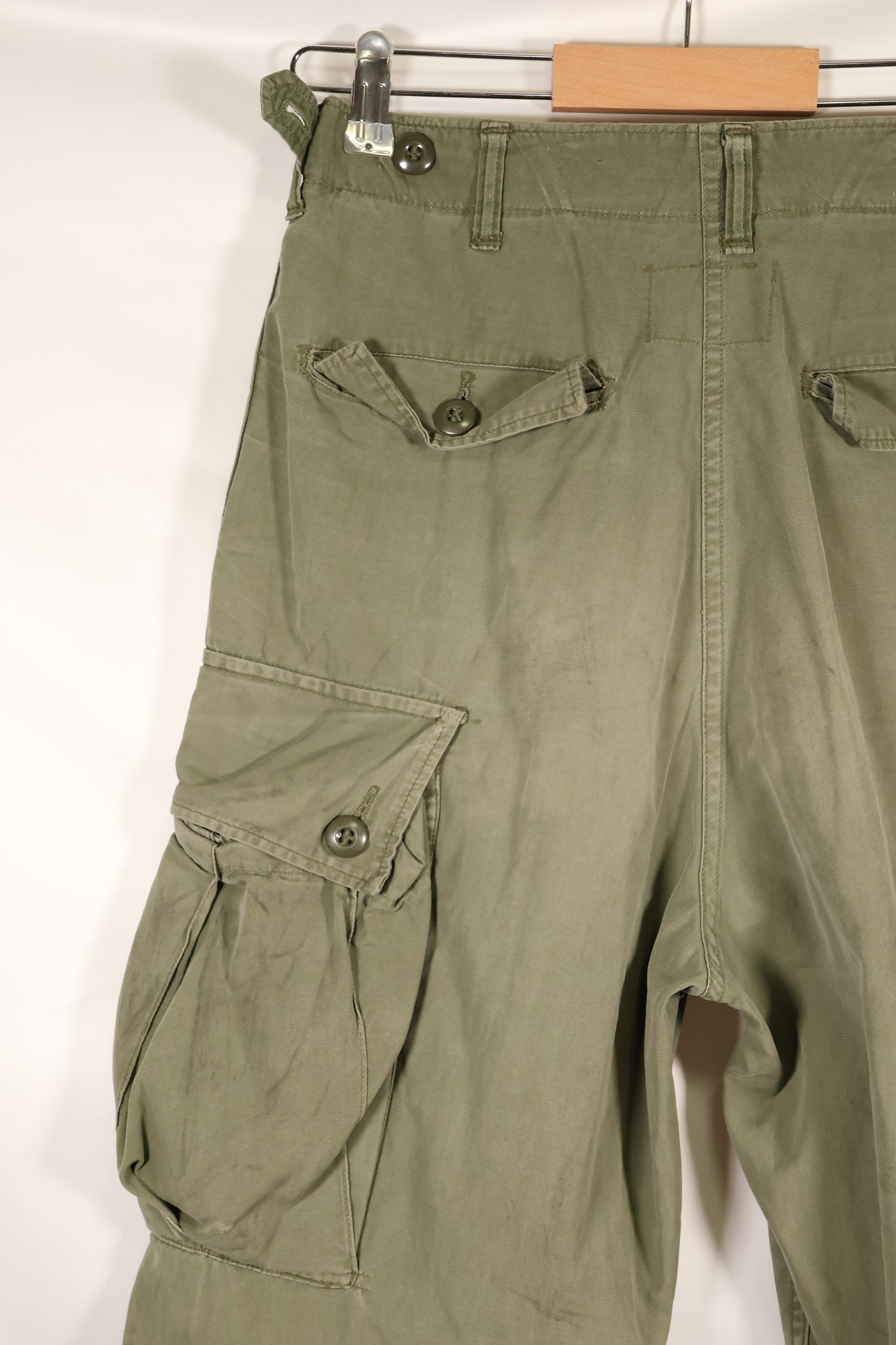 1964 Contract S-L 1st Model Jungle Fatigue Pants CRC Release Faded Used