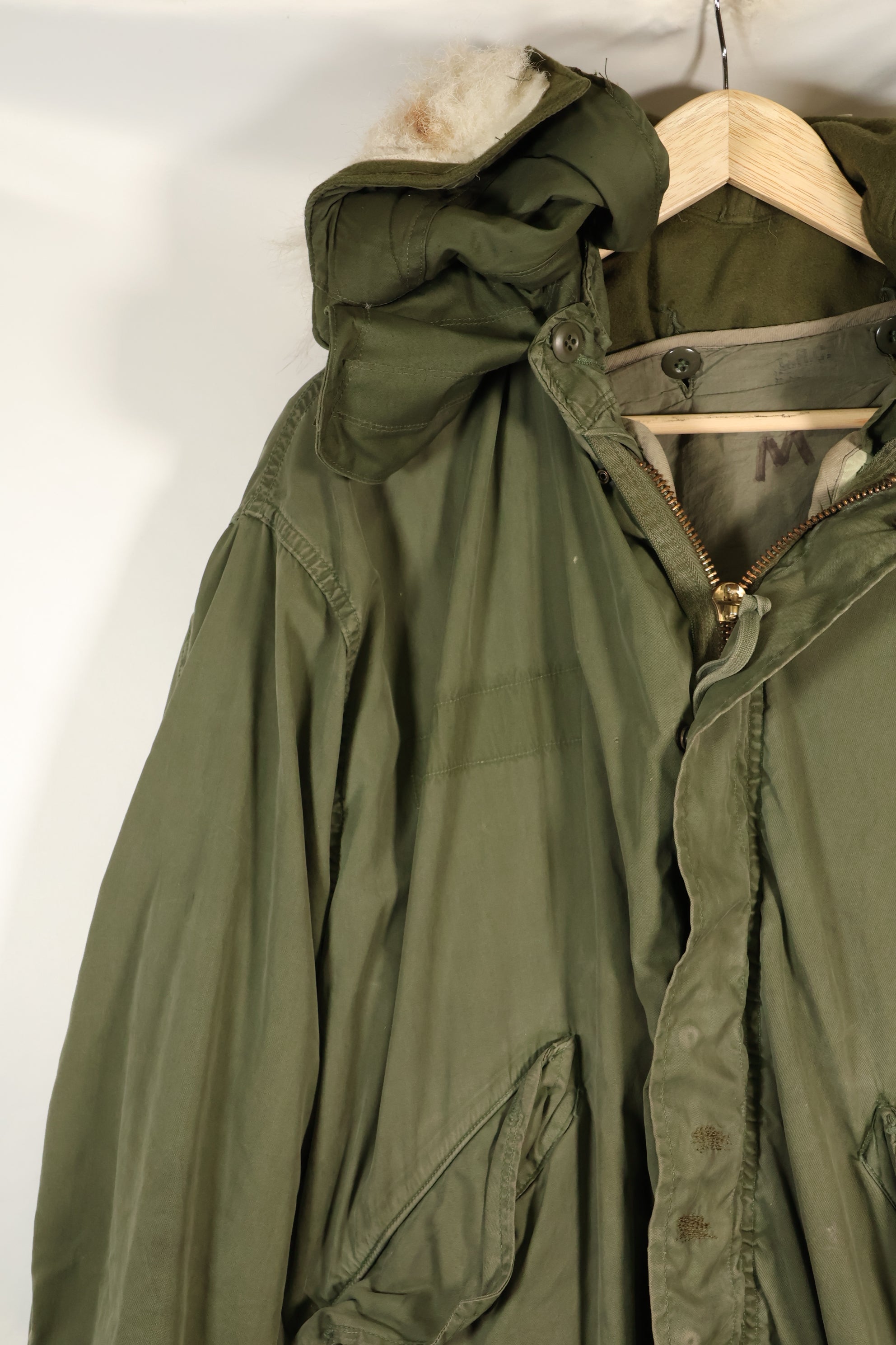 Year Mix 1972 Contract Shell M-R M65 Field Parka Set M51 with Liner Used C