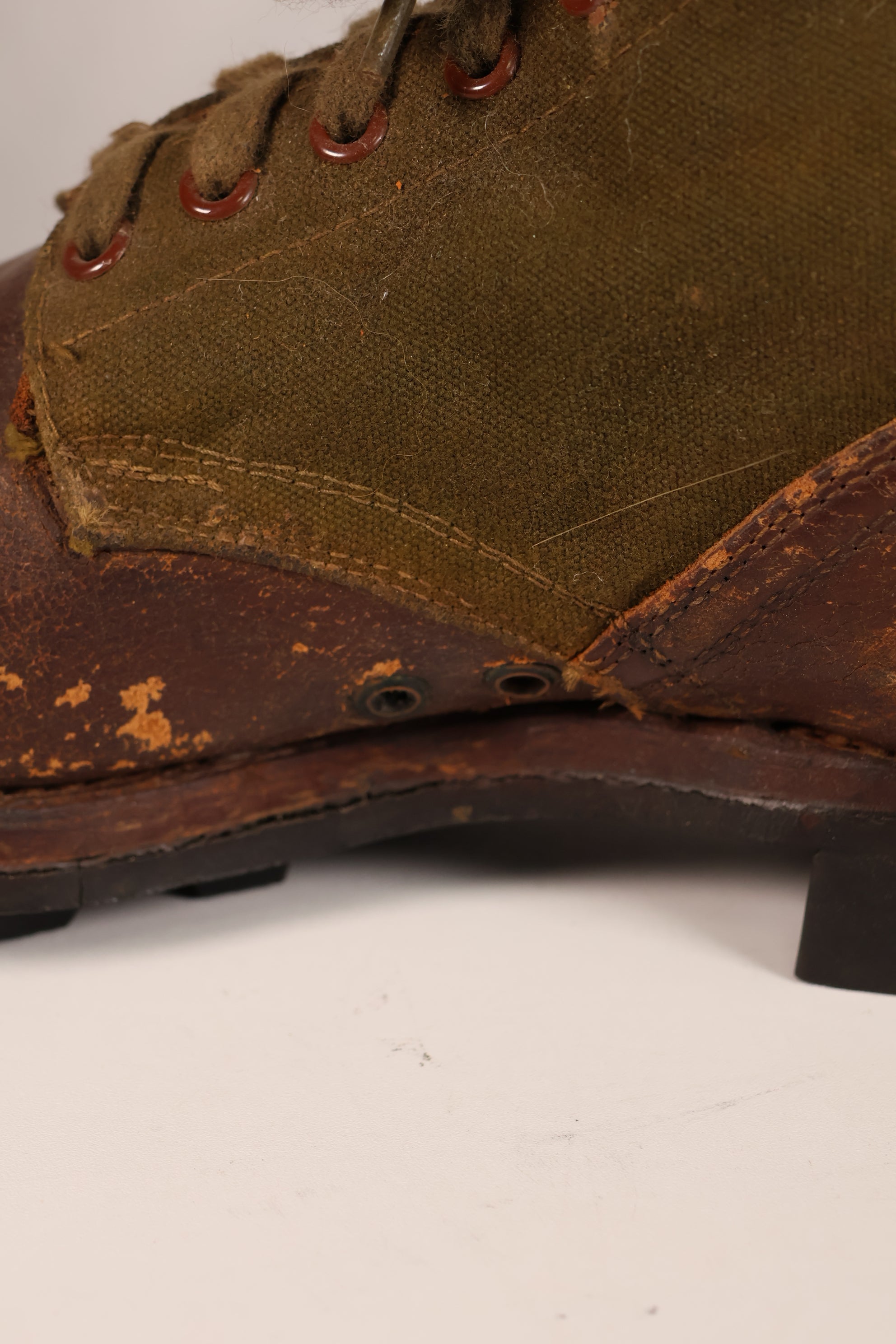 Actual 1951 tropical boots, commonly known as Okinawa boots, rare, used 10 27cm, large size