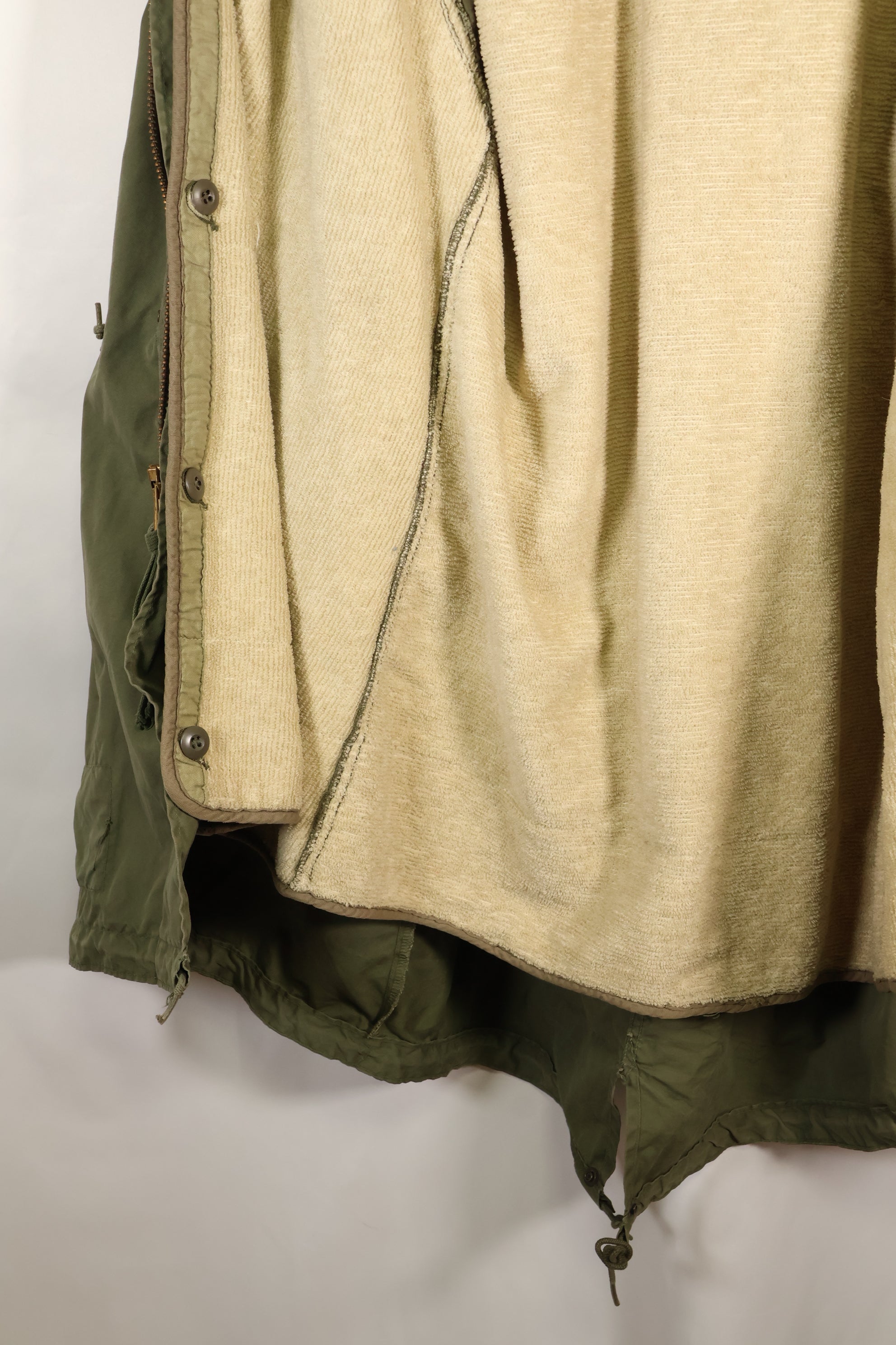 Year Mix 1972 Contract Shell S-R M65 Field Parka Set M51 with Liner Used E