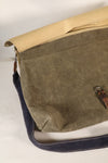 WWII German Luftwaffe splinter camouflage messenger bag made by Signal Depot, USA, using 1940s parts