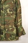 Circa 1966-67 US Army ERDL Camouflage Leaf Camouflage Jungle Fatigue Jacket, used.