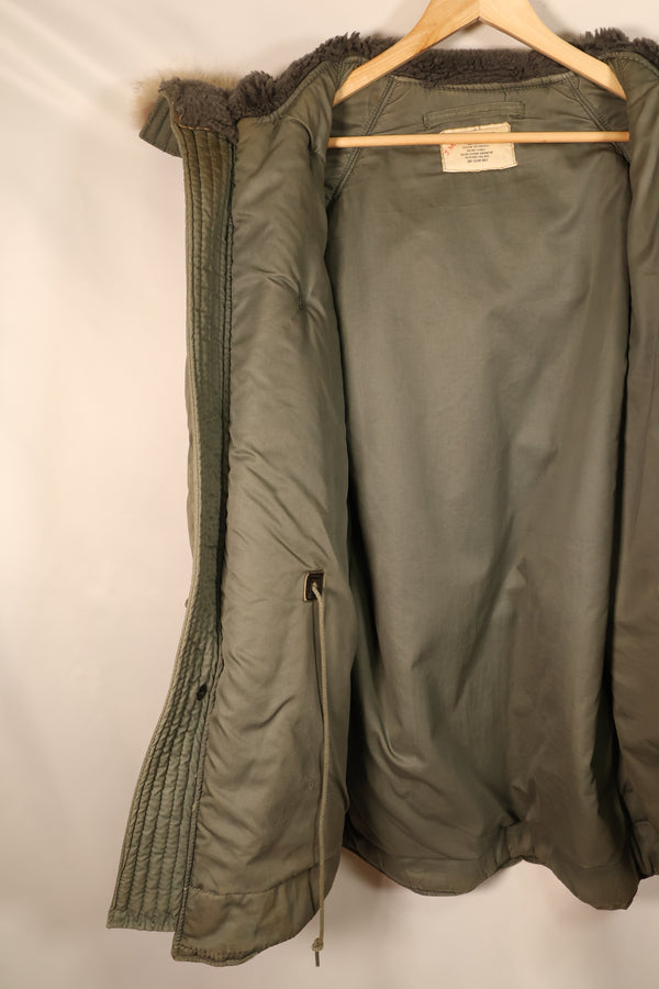 1971 Contract, SMALL, U.S. Air Force (USAF), N3-B Flight Jacket, With Back Stencil, Used