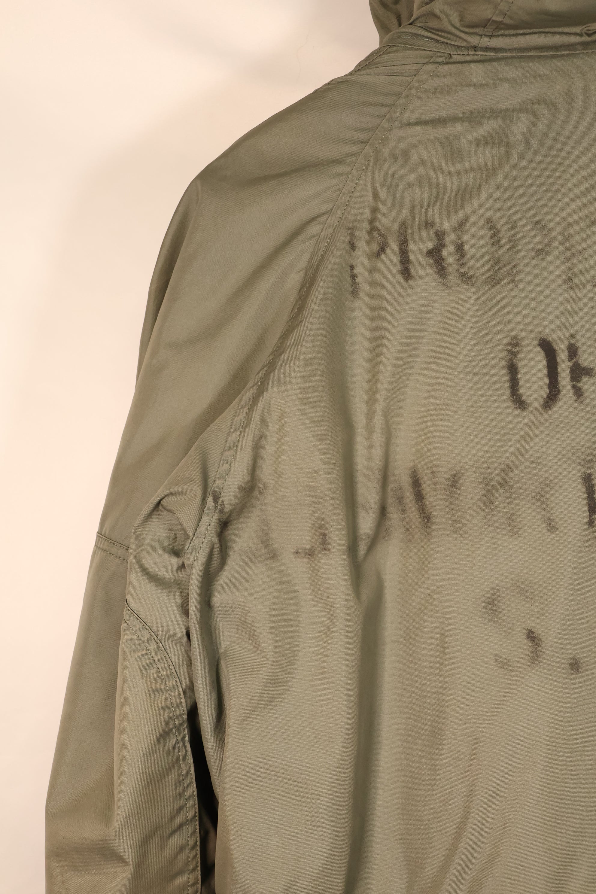 1971 Contract, SMALL, U.S. Air Force (USAF), N3-B Flight Jacket, With Back Stencil, Used