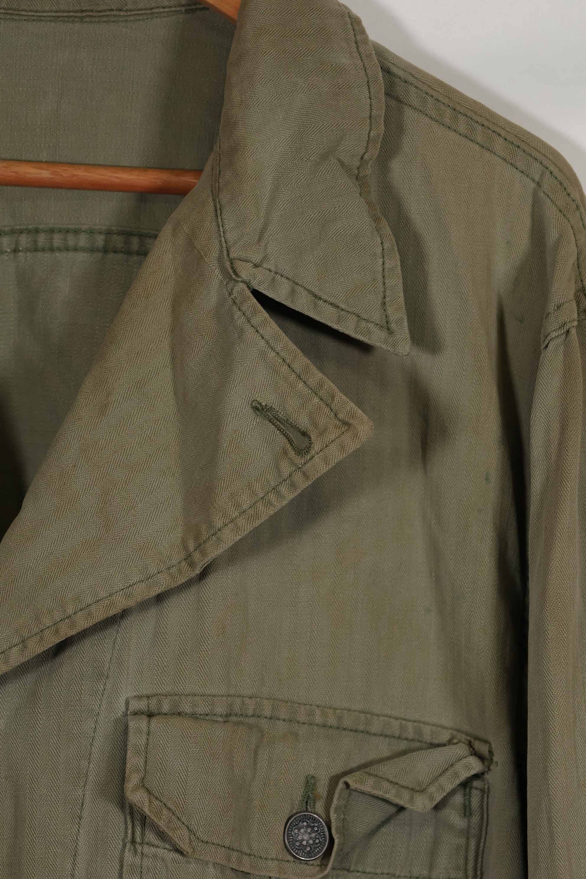 Real 1940s WWII M41 US Army HBT Utility Uniform Jacket Used