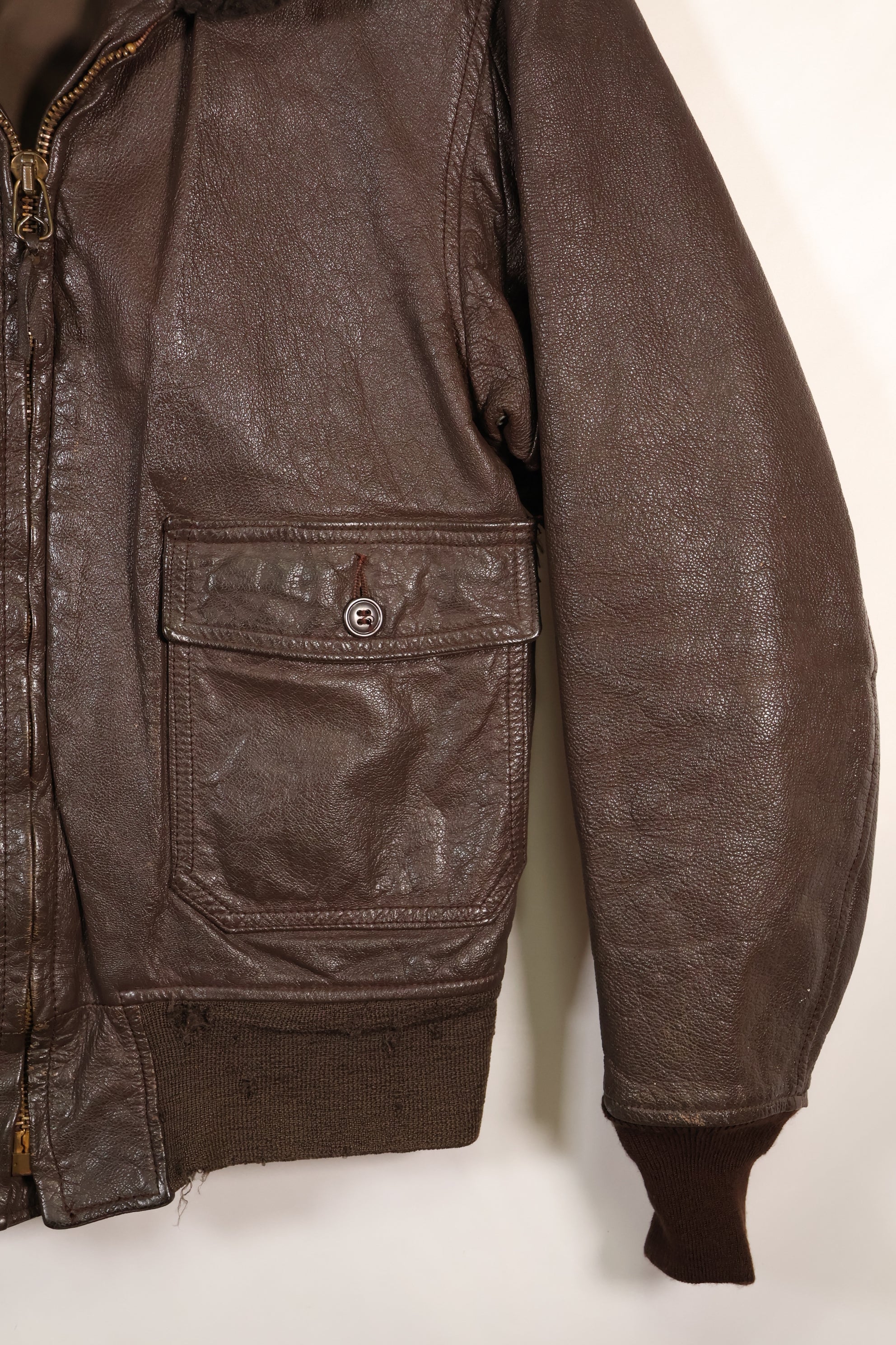 1971 Contract Size 42 US Navy G-1 Flight Jacket Intermediates Used