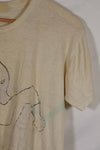 Real Vietnam War U.S. Army T-shirt handwritten used