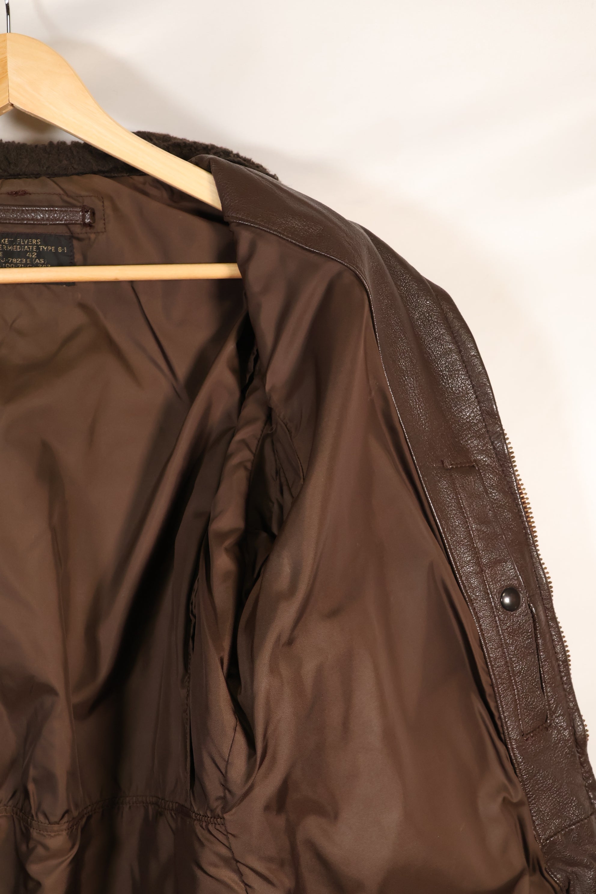 1971 Contract Size 42 US Navy G-1 Flight Jacket Intermediates Used