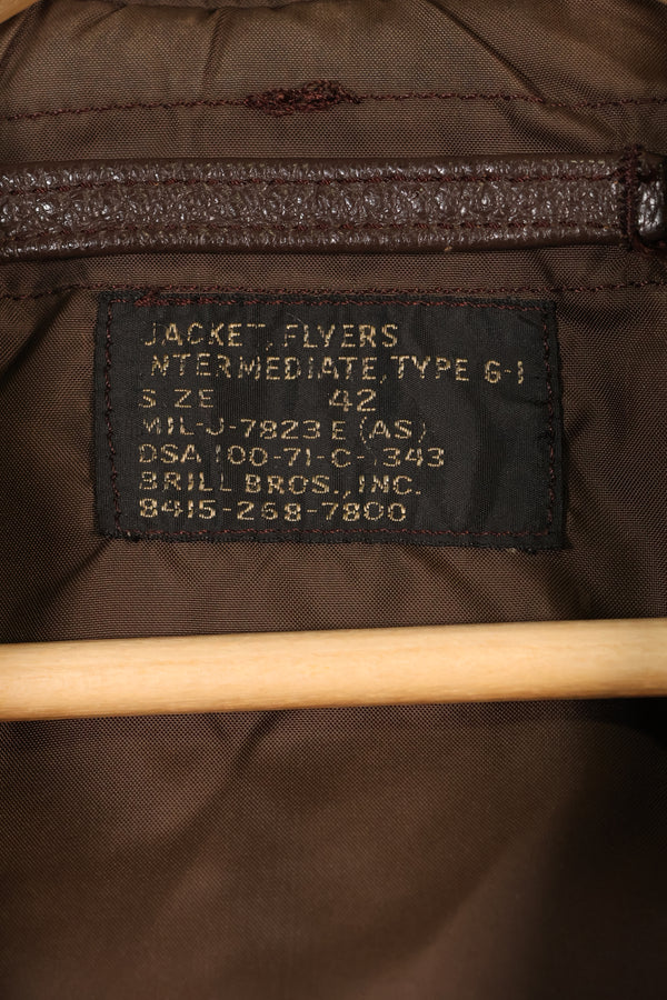 1971 Contract Size 42 US Navy G-1 Flight Jacket Intermediates Used