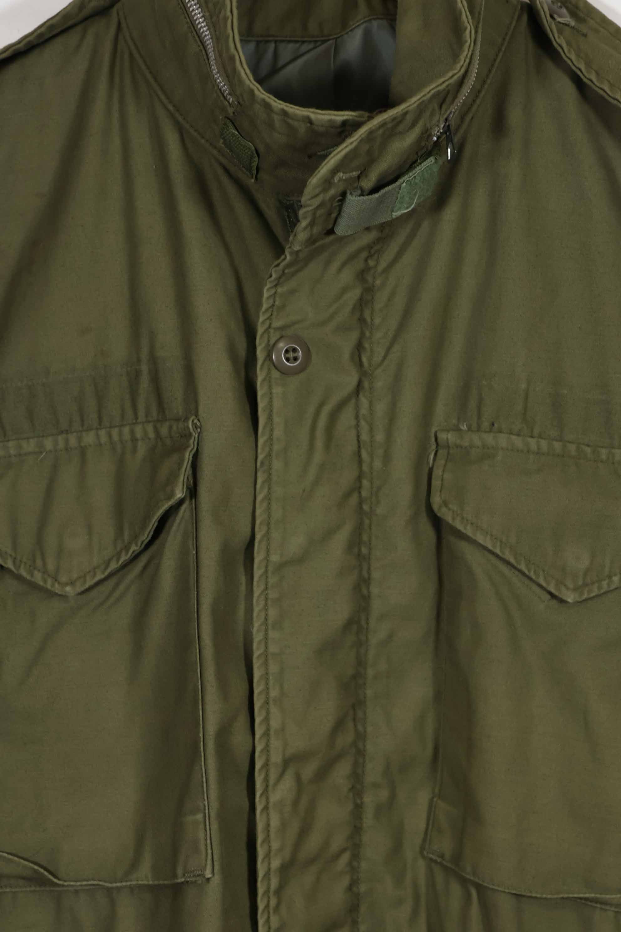 Real 1968 2nd Model M65 Field Jacket Gray Liner M-R Used