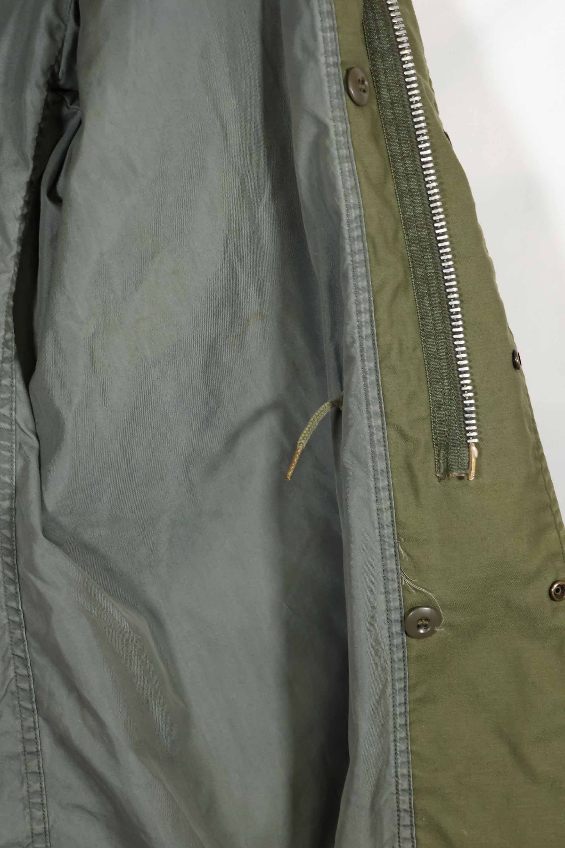 Real 1968 2nd Model M65 Field Jacket Gray Liner M-R Used