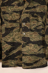 Circa 1965, Made in Japan, A-M, Silver Tiger, Asian Cut, Tiger Stripe Shirt, Good Condition, Used